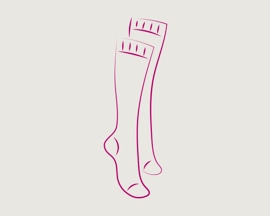 Ikonica za kompresivne čarape za sprečavanje tromboze